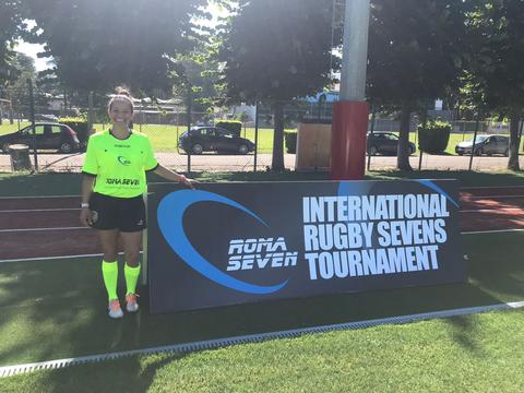 Nayara Lima, árbitra brasileira representa o Brasil no torneio Roma Sevens 2018